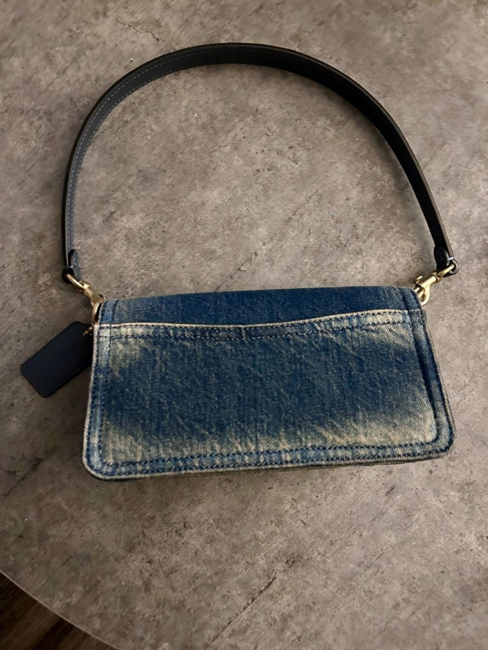 Coach Tabby 20 Small Denim Shoulder Bag *Like New* - Picture 2 of 6